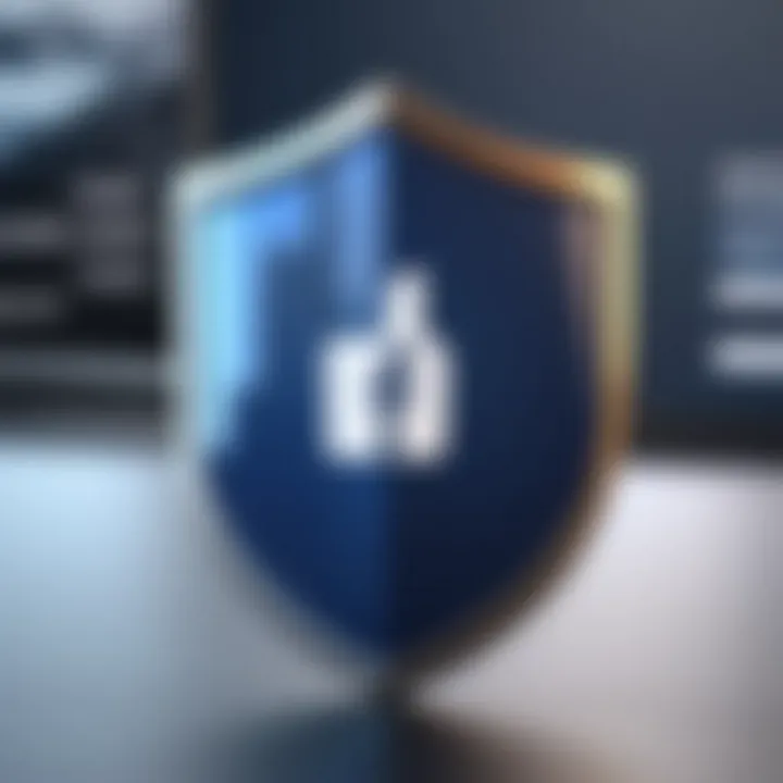 A shield symbolizing online security