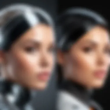 Before and After Background Removal A before and after visual comparison of an image with background and the same image with the background removed.