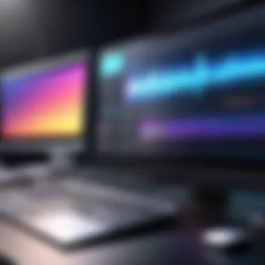 Illustration of video editing software interface