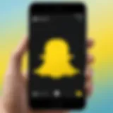 Snapchat logo with a recovery theme