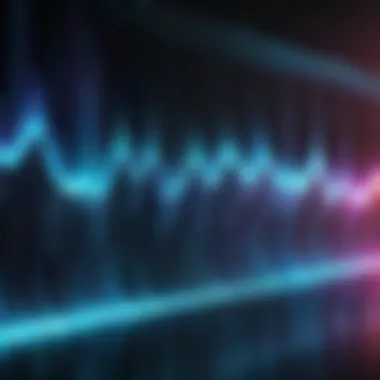 Visualizing Sound Waves in Vocoding Creative sound wave patterns displayed on a screen