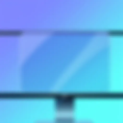 Close-up of a computer screen with anti-glare filter applied