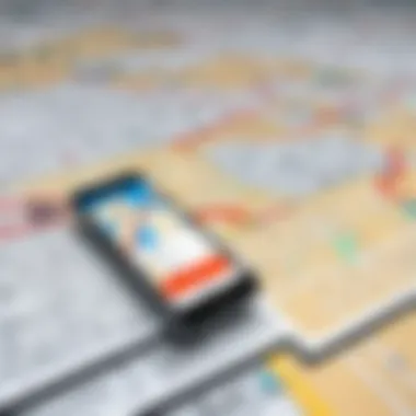 Locating a lost iPhone on a digital map