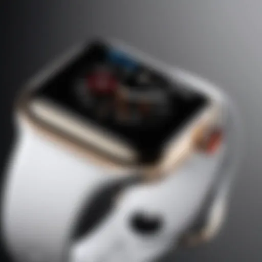 The latest Apple Watch model showcasing its sleek design