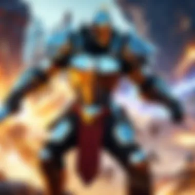 Dynamic Combat Experience An epic battle scene showcasing character abilities and teamwork