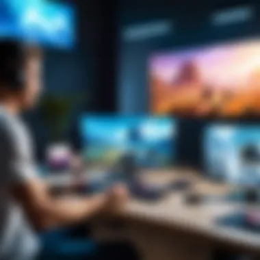 Multiplayer Gaming Session Engaging multiplayer gaming session