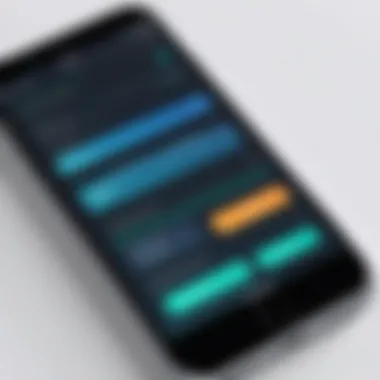 Data Transfer App Interface User interface of data transfer application