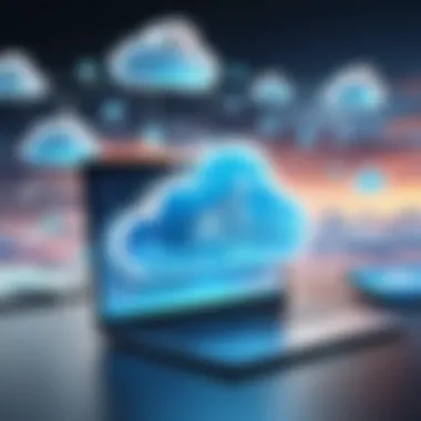 Utilizing Cloud Services for Efficient Transfers Conceptual image of cloud services for file transfer