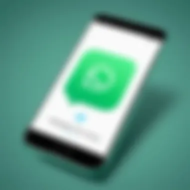 Illustration of WhatsApp chat history transfer between devices