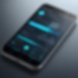 Innovative mobile application interface showcasing modern design