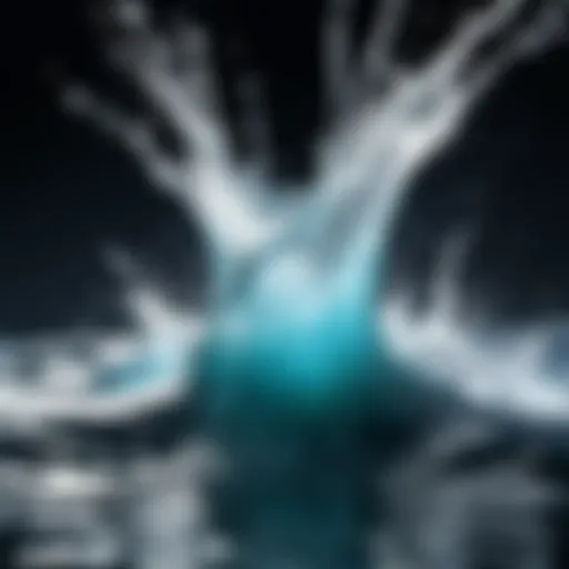 A mesmerizing slow motion video capture of water splashing