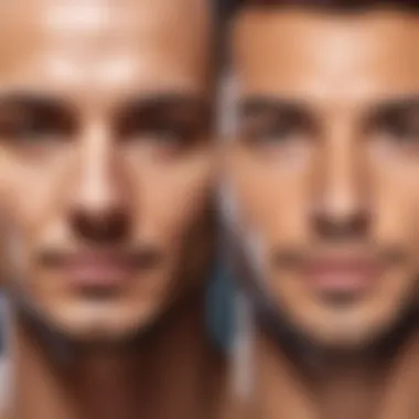 Dramatic Transformation with Face Replacement Technology Before and after video frame showcasing face replacement