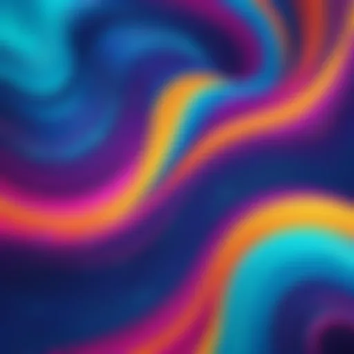 Dynamic video wallpaper showcasing vibrant abstract patterns