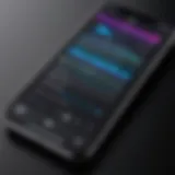 Voice memo recording interface on iPhone