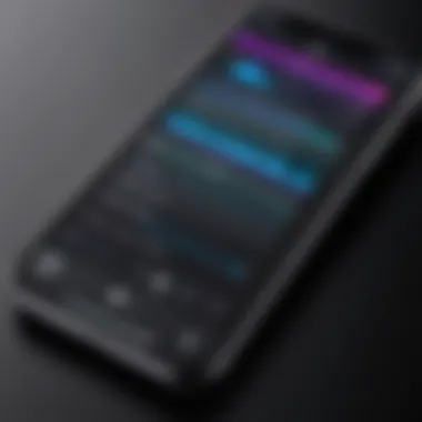 Recording Voice Memos on iPhone Voice memo recording interface on iPhone