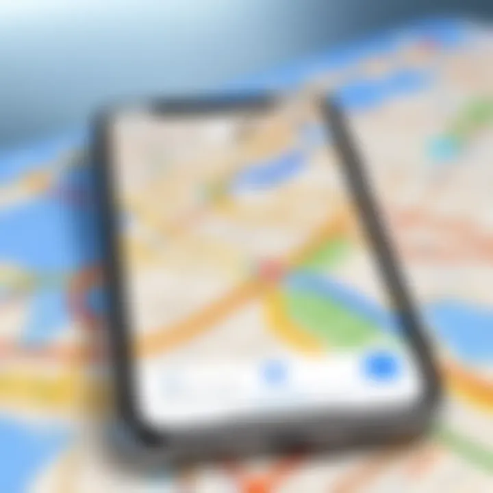 iPhone showing location services settings