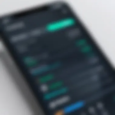 User Interface of Expense Monitoring App User-friendly interface of an expense monitoring app
