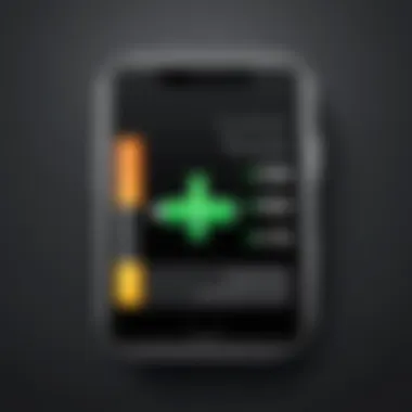 Battery icon showing low charge