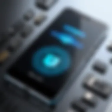 Security Considerations for Non-Traceable Phones A conceptual image showcasing security measures for non-traceable phones