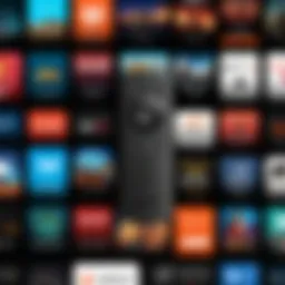 Streaming device showcasing diverse content options