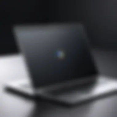 Sleek Chromebook Design Sleek design of a Chromebook showcasing its portability