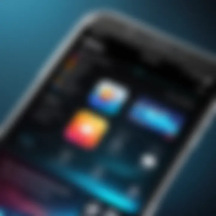 A sleek interface showcasing a file photo app in action