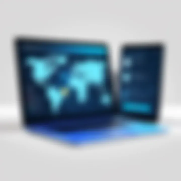 Graphic illustrating user authentication methods in VPNs