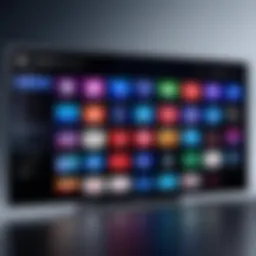 Interface of the PlayStation TV app showcasing various features