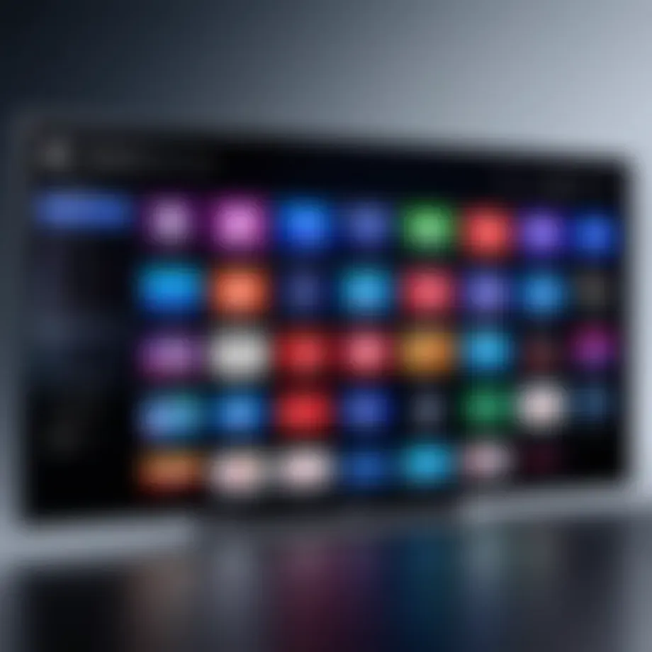 Interface of the PlayStation TV app showcasing various features