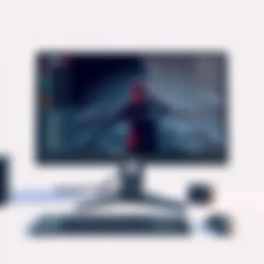 Showcasing an Optimized Gaming Experience Optimized gaming experience on a monitor