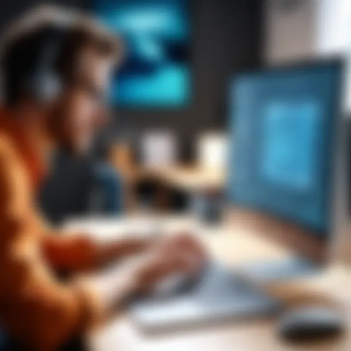 A user engaged in a CAD design project using free software.