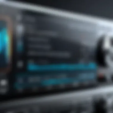 FM Radio Interface on Android A close-up of an Android device displaying FM radio interface