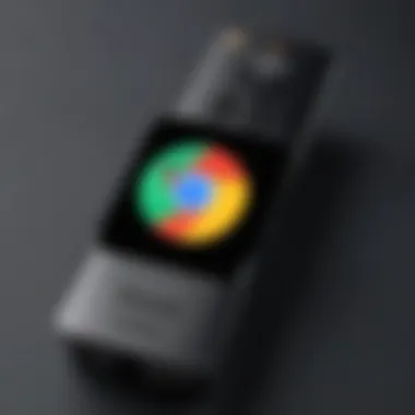 Google Chrome User Interface on Firestick User interface of Google Chrome running on Firestick