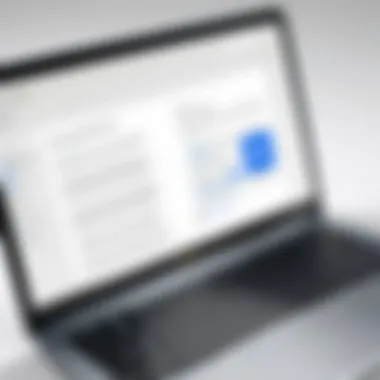 Navigating Microsoft Word on Chromebook User navigating Microsoft Word on a Chromebook