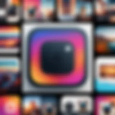 Understanding Instagram's Feed Aesthetic Captivating video frame showcasing Instagram's unique feed layout