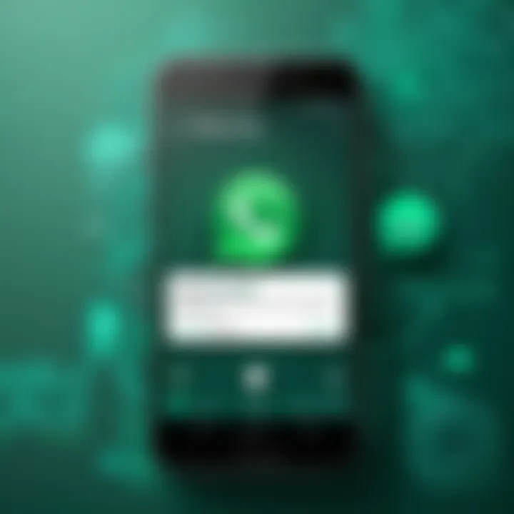 WhatsApp interface showcase