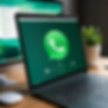 WhatsApp setup on desktop